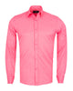 Fuchsia Pink Plain Double Cuff Shirt-Makrom
