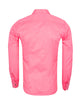Fuchsia Pink Plain Double Cuff Shirt-Makrom