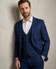 Dark Blue Classic Plain 3 Piece Men's Suit