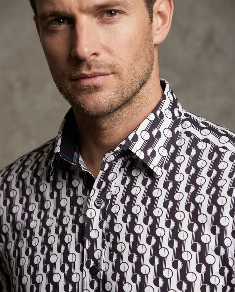 Cream Polka Dot Print Shirt