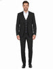 Anthracite Wool Classic Plain 3 Piece Men's Suit