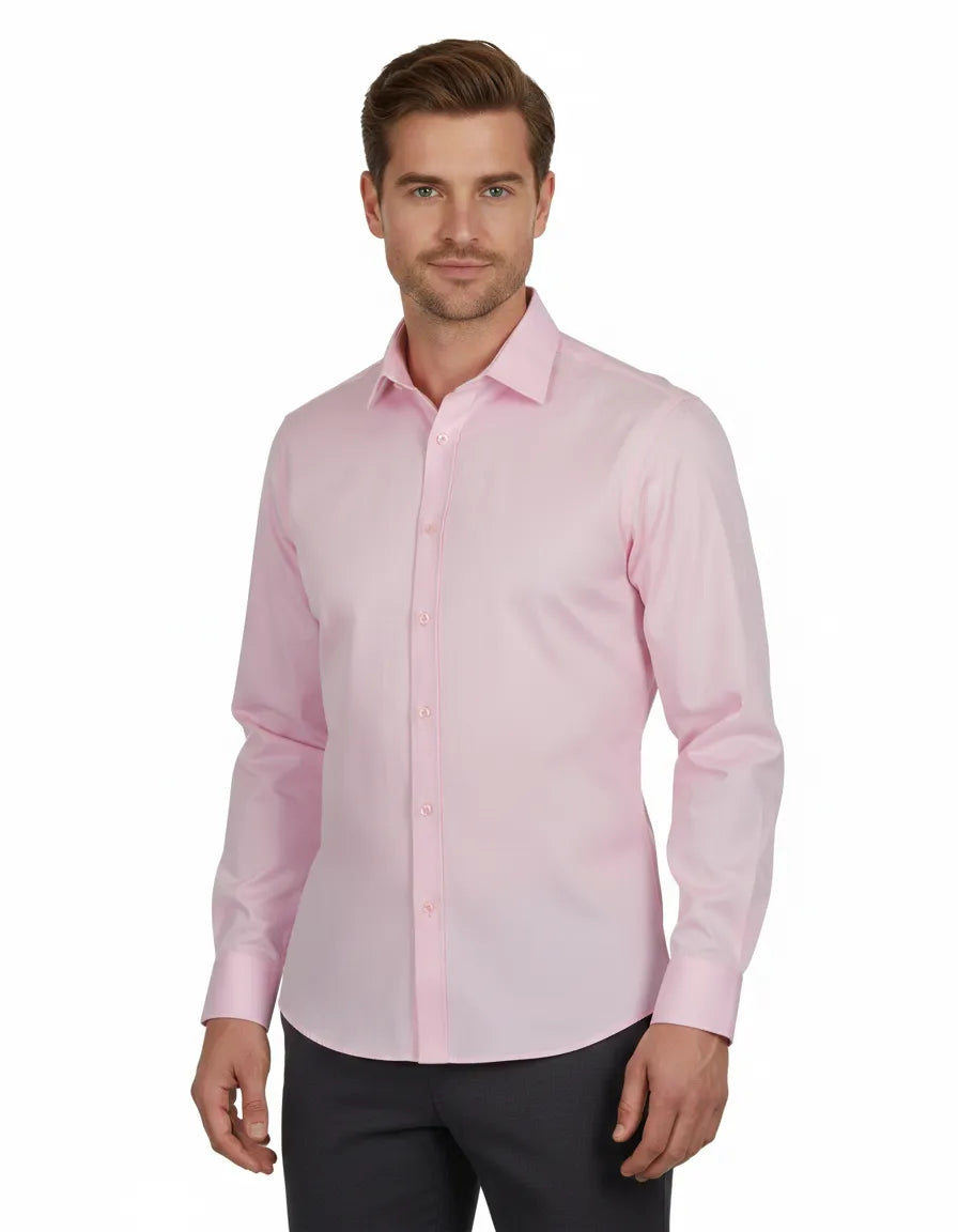 Pink Classic Single Cuff Men's Shirt