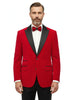 Red Velvet Feel Plain Blazer