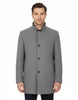 Grey Men's Overcoat with Removable Inner Layer