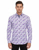 Lilac Birds in Tree Print Long Sleeve Shirt