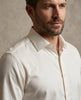 Cream Classic Twill Single Cuff Shirt