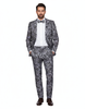 Black & Paisley Three Piece Fashion Suit
