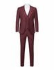 Burgundy Classic 3 Piece Men's Suit