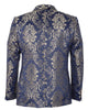 Gold Paisley Printed Men's Blazer-Makrom
