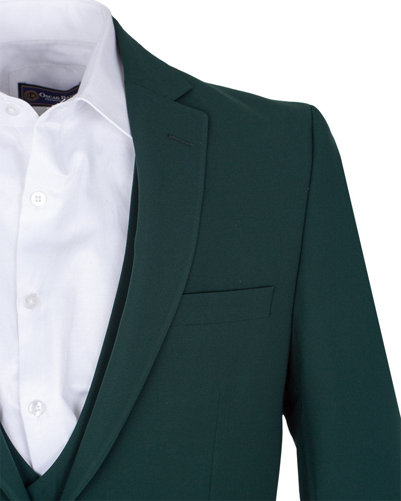 Green Flora Classic 3 Piece Men's Suit-Makrom