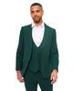 Green Flora Classic 3 Piece Men's Suit-Makrom