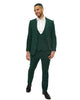 Green Flora Classic 3 Piece Men's Suit-Makrom