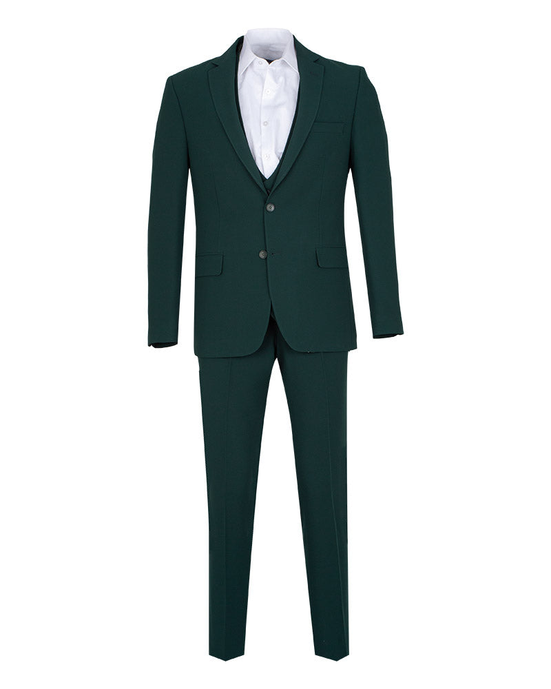 Green Flora Classic 3 Piece Men's Suit-Makrom