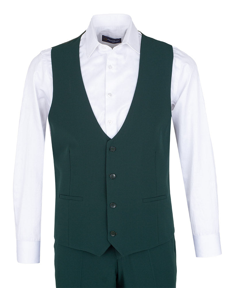 Green Flora Classic 3 Piece Men's Suit-Makrom