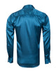 Green Flora Plain Satin Classic Men’s Shirt-Makrom