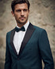 Green Flora Contrasting Lapel Blazer & Waistcoat