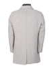 Grey Overcoat with Removable Quilted Inner Layer-Makrom