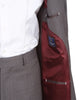 Grey Pure Wool Classic Plain 3 Piece Men's Suit-Makrom