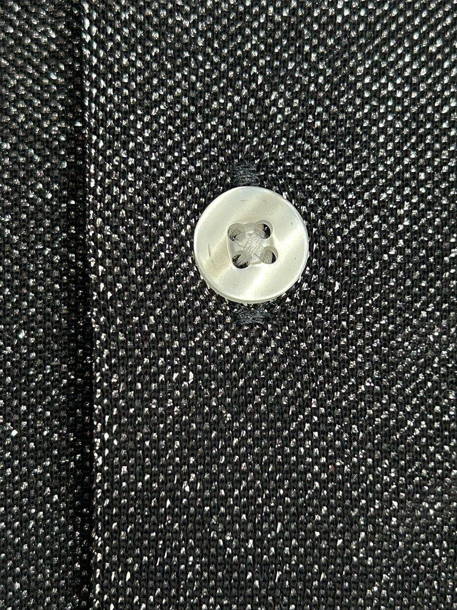 Grey Sparkle Studded Glitter Shirt-Makrom
