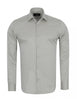 Grey Twill Classic Single Cuff Shirt-Makrom