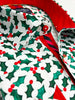 Holly Leaf Print Shirt with Matching Handkerchief-Makrom