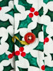 Holly Leaf Print Shirt with Matching Handkerchief-Makrom