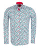 Holly Leaf Print Shirt with Matching Handkerchief-Makrom
