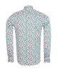 Holly Leaf Print Shirt with Matching Handkerchief-Makrom