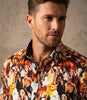 Horse Print Men's Shirt with Matching Handkerchief