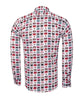 Retro Typewriter Shirt Satin Cotton Shirt with Matching Handkerchief