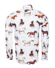 Colourful Horses Print with Matching Handkerchief