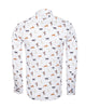 White Dog Print with Matching Handkerchief