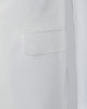 White Men's 4 Piece Wedding Suit Contrasting Lapel