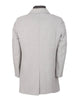 Grey Overcoat with Removable Quilted Inner Layer