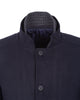 Navy Men's Overcoat with Removable Inner Layer