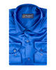 Royal Blue Plain Satin Classic Men’s Shirt