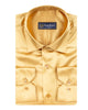 Gold Satin Plain Satin Classic Men’s Shirt