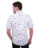 Vintage Car and Airplane Print Short Sleeve Shirt