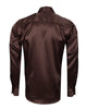Brown Satin Plain Satin Classic Men’s Shirt
