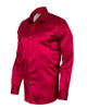 Burgundy Plain Satin Classic Men’s Shirt