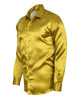 Khaki Shiny Plain Satin Classic Men’s Shirt
