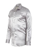 Grey Plain Satin Classic Men’s Shirt