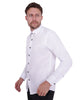 White Round Collar Pin Shirt