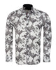 White Paisley Print Long Sleeve Shirt