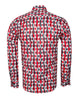 Red Stylish Circle Print Shirt