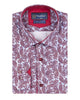 Burgundy Paisley Print with Matching Handkerchief
