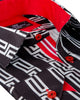 Black Baroque Print Men`s Satin Shirt