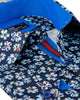 Navy Floral Pattern Print Shirt