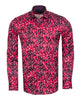 Burgundy Abstract Polka Print with Matching Handkerchief