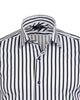 Black Stripe Print Long Sleeve Shirt